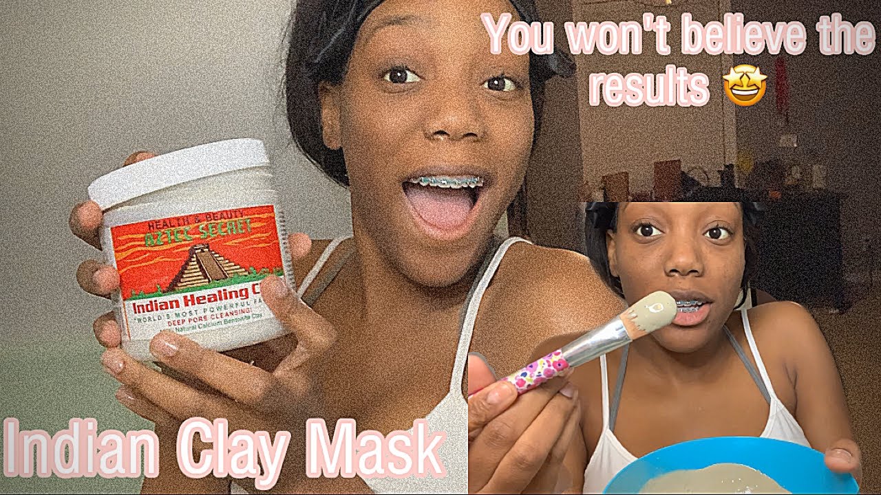 I Tried The Aztec Healing Clay Face Mask !! How To Apply & First Time