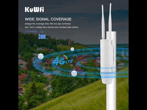 KuWFi CPF909 Outdoor 4G WIFI Router WIFI Extender Long Range High Gain LTE  Router 