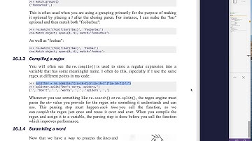 Tiny Python Projects: Ch 16 Pt 4 (Non-capturing parens, using re.compile())