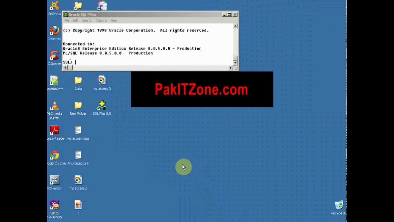 Oracle 8i Setup Windows Oracle 8i Setup Windows