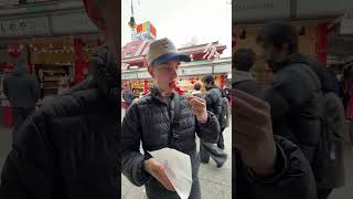 Sugar dipped Strawberry review in Asakusa. #japan #asakusa #sensoji #japanstreetfood #japantrip
