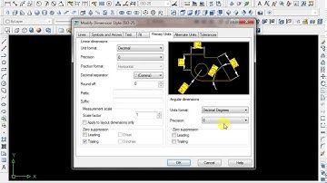 How to set the dimension of AutoCAD 2007
