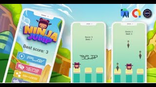 Ninja Jump  Admob + Android Studio by monkey creative screenshot 2