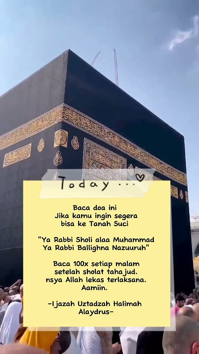 Bismillah semoga kita semua bisa pergi ke Tanah Suci Makkah,  aamiin.  #tanahsuci #haji  #umroh