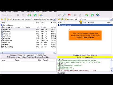FTP - FlashFXP 32  - Uploading Files