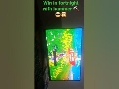 Win in fortnight with a hammer 🔨 😎🤯 - YouTube