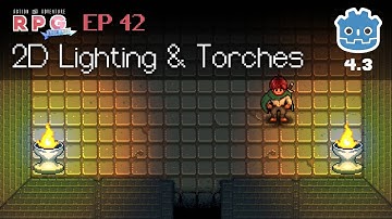 Lighting & Torches // E42 // Make a 2D Action & Adventure RPG in Godot 4