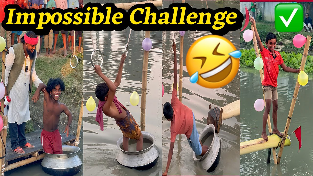 IMPOSSIBLE FLOATING POT Challenge! 🍲 Water Obstacle Course (99% Fail)🤣