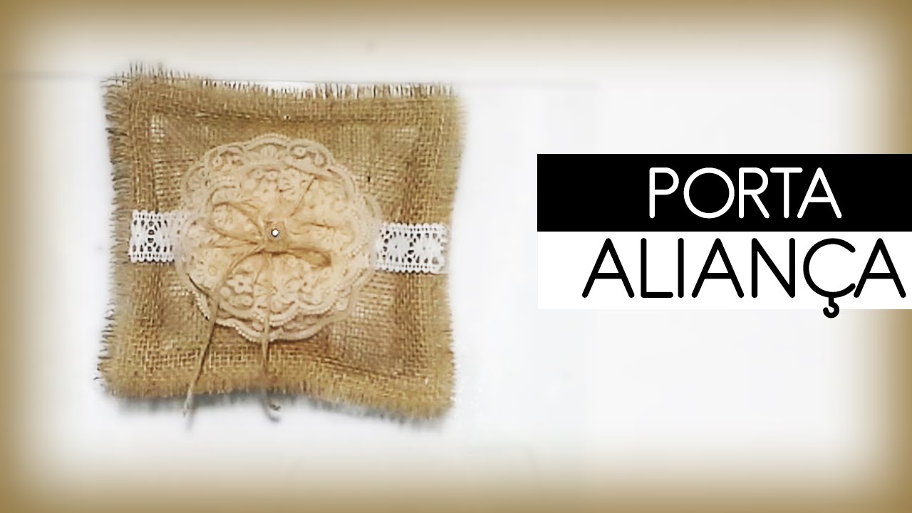 Como fazer uma Almofada porta aliança