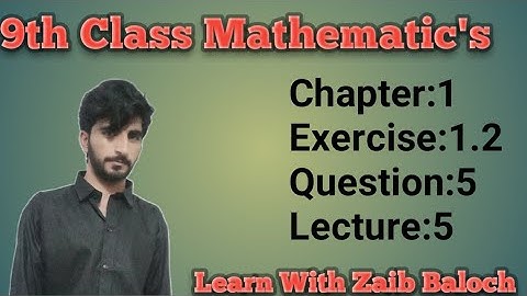 9th Class Math  Exercise:1.2 Question 5 How find Transpose of matrix. Lecture:6 Learn With Zaib