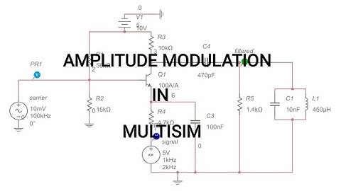 AMPLITUDE MODULATION IN ONLINE MULTISIM
