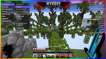 MINECRAFT 1.11.2 | SKYWARS FLY KILL AURA AND MORE NO KICK THE BEST PVP CLIENT 2016