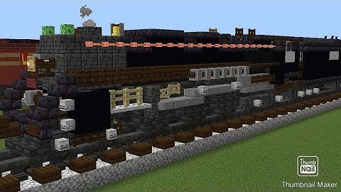 Minecraft New York Central Hudson Locomotive Tutorial (Non-Streamlined)