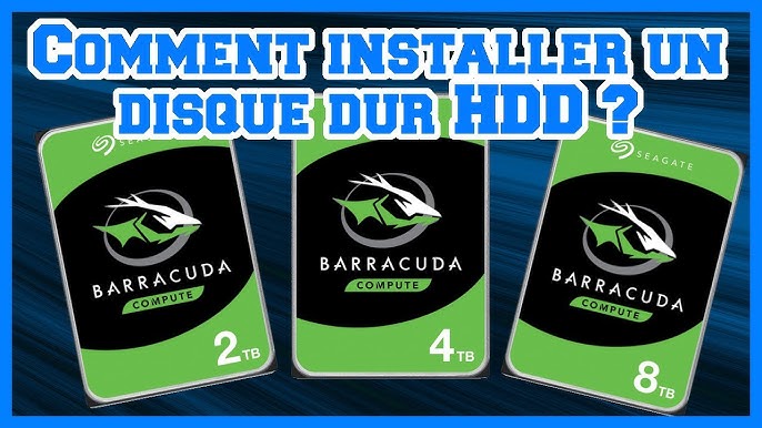 Test d'un disque dur Seagate BarraCuda de 2TO / + Tuto d'installation dans  Windows 