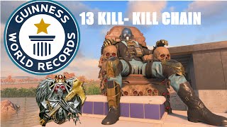 WORLD RECORD KILL CHAIN 13- KILLS FOR SPECTRE!!! CALL OF DUTY BLACK OPS 4