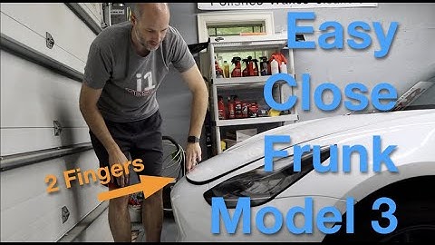 Auto Open and Easy Close Frunk Model 3