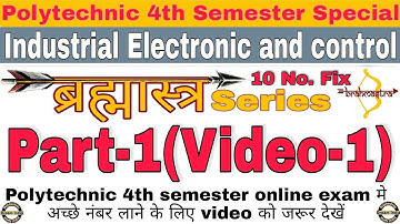 IEC Brahmastra series || Part-1(Video-1) || lesson revision and mcq question revision || polytechnic