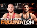 Kyle frederick snyder usa vs kamran ghorban ghasempour iri  seniors ranking series 2024  semi