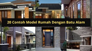 20 Contoh Model Rumah Dengan Batu Alam screenshot 2