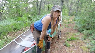 THIS CANOE IS TRYING TO KILL ME Part I.  Off Grid at our Remote Property, Episode 15