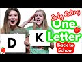 Back to School Challenge || Only Eating Foods with One Letter Part 1 || Taylor & Vanessa