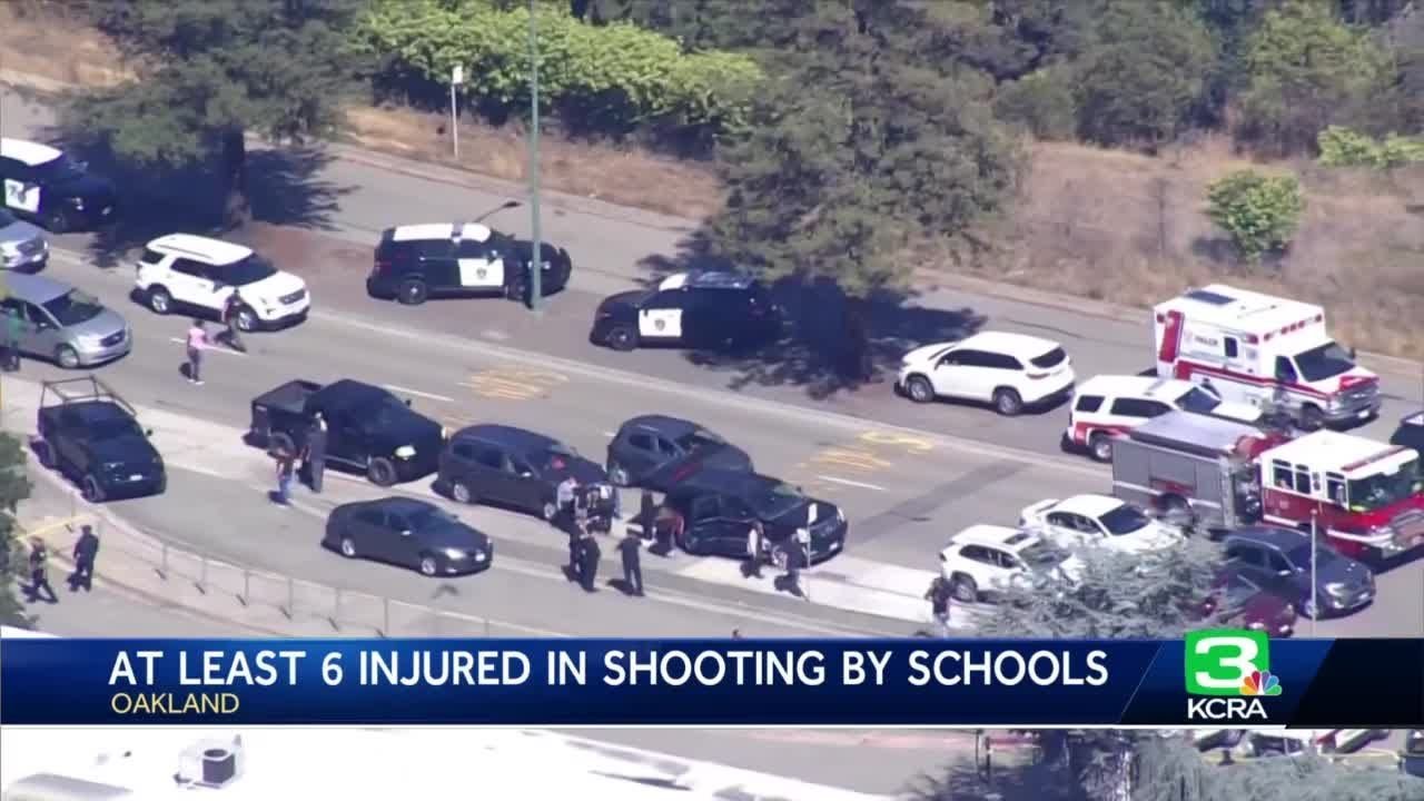 Police: Oakland high school shooting wounds 6 adults