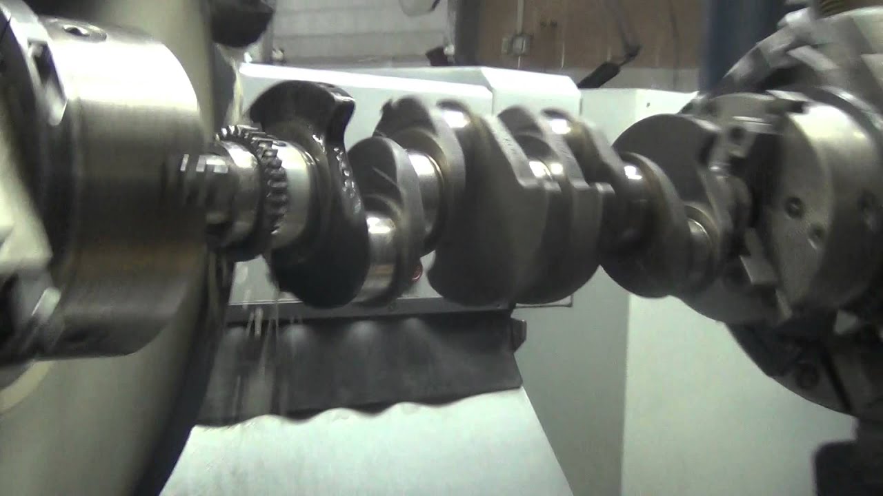 Шлифовка шейки коленвала - YouTube