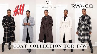 HUGE COAT COLLECTION FOR FALL\/WINTER 2021|H\&M, RW\&CO, EVER NEW, MELANIE LYNE +MORE...TREASURE HANSON