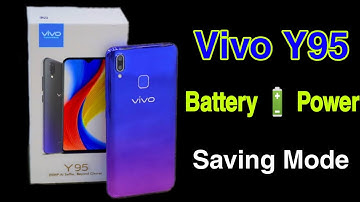 Vivo Y95 Battery 🔋 Power Savever Mode || By Technical Vijay