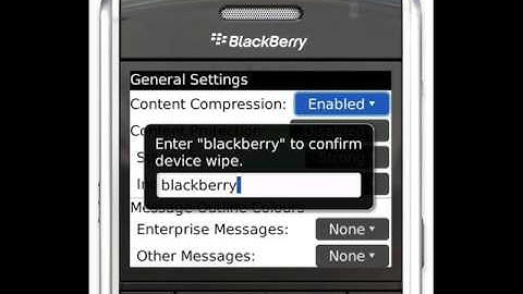 Blackberry Master Reset, Factory Reset, Wipe Handheld