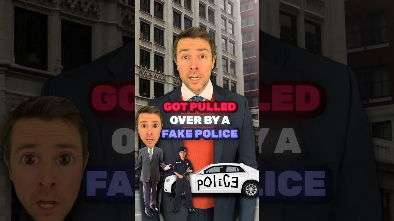 Got Pulled over by a Fake Police Officer!?🚨👮🏻‍♂️#shorts