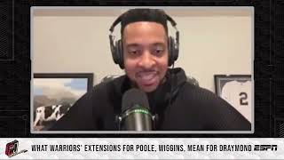 What Warriors' extensions for Poole and Wiggins mean for Draymond 👀 | The CJ McCollum Show