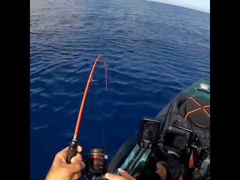 GOOFISH® 6'6 Orange Micro Offshore Slow Pitch Jigging Rod 20-100g
