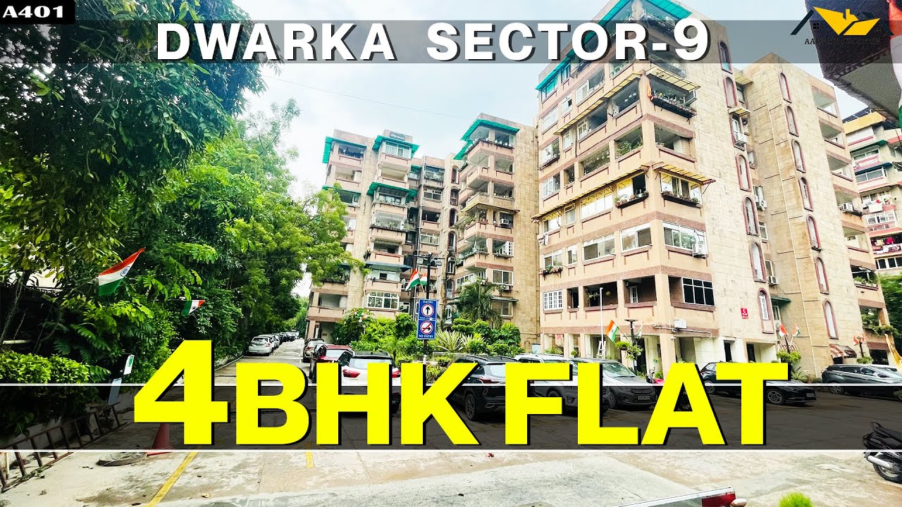 4BHK Newly Furnished Flats for sale in Dwarka sector 9 || 