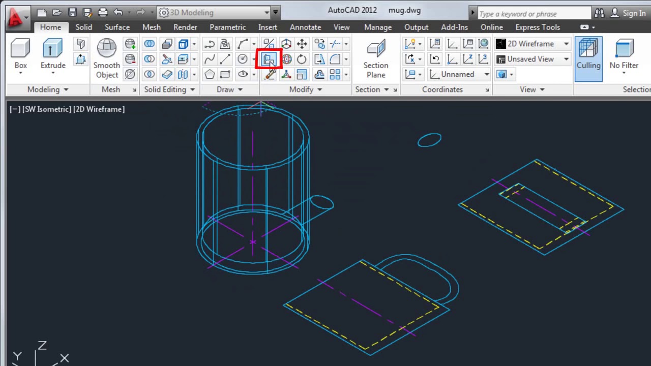 Conversión de 2D a 3D. AutoCAD - YouTube