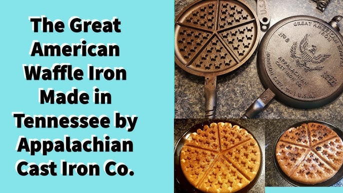 Lodge #8 high base cast iron waffle iron (extremely rare)