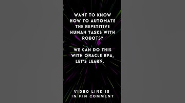 Learn Robotic Process Automation in Oracle Integration 3, OIC RPA, Oracle RPA #shorts