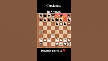 checkmate in 7 moves #chess #chessgame #championship #chesspuzzle #chessmaster
