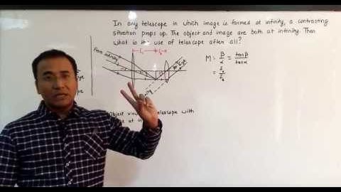 Object and image both at infinity!! What is the use of telescope then??