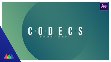 Working with Codecs in Motion Graphics