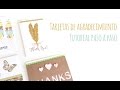 Tarjetas de agradecimiento - TUTORIAL Scrapbook