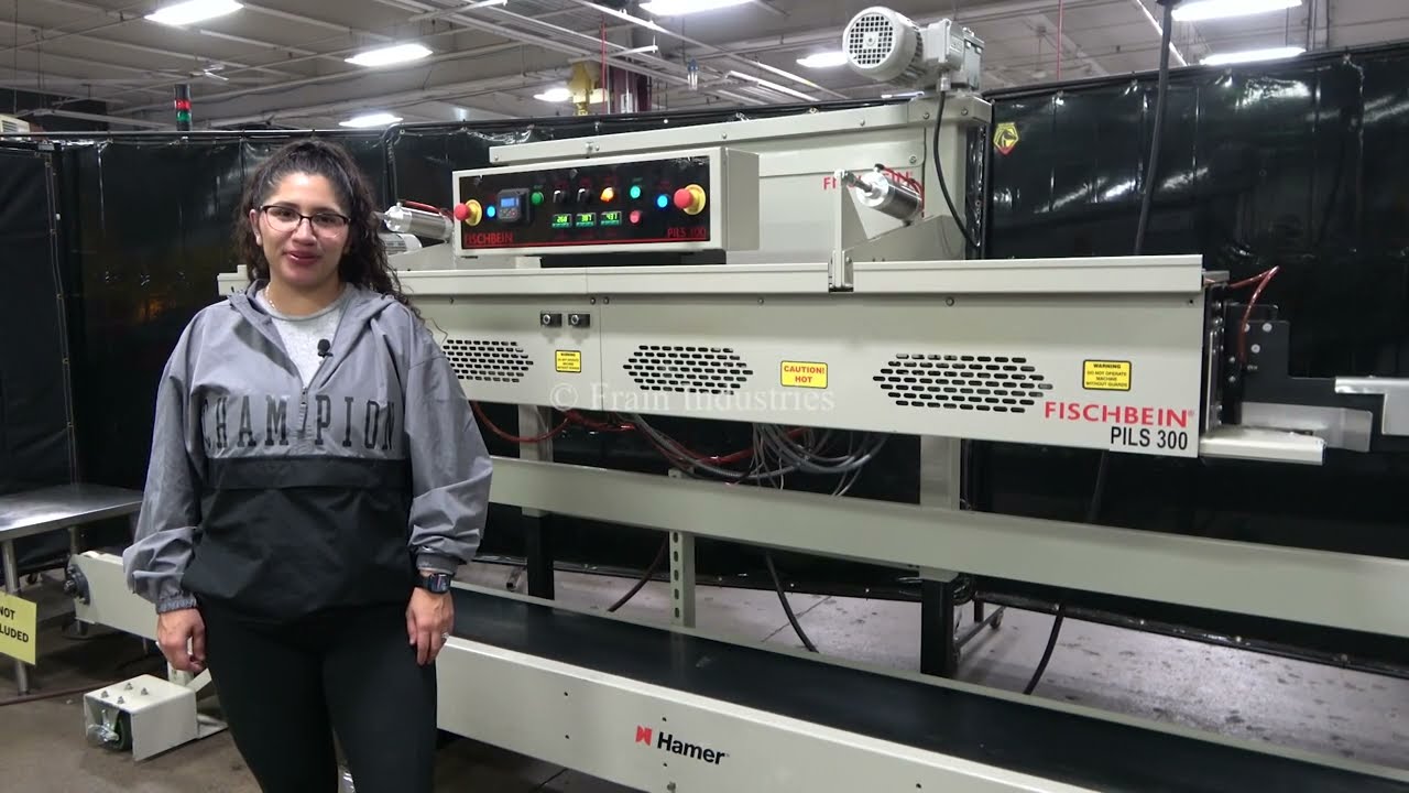 Fischbein Model PILS 300 Industrial Bag Sealer Demonstration