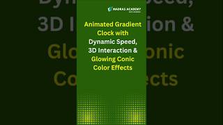 🕒✨ Build a Gradient Clock in 60 Seconds! ⏱️ (HTML, CSS, JavaScript) #shorts