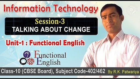 #03 | Unit-1 | Session-3: Talking About Change | Functional English | What is Active & Passive Voice