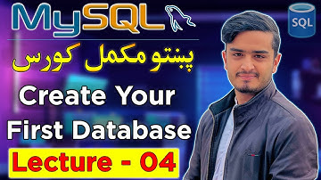 Create, Select & Delete Database in MySQL | MySQL Pashto Course Lecture 04