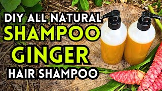 How To Make Shampoo Ginger Hair Shampoo - All Natural Hair Shampoo Using Awapuhi