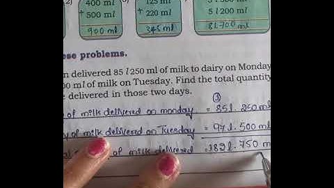 4th Maths Measurement of Volume part 2 class by vidya