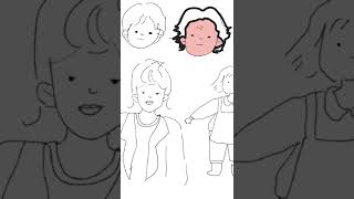 Cartoon character of Our Blues Korea series drama #cartoon #drawing #procreate #wip #illustration