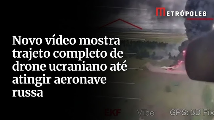 Novo vídeo mostra trajeto completo de drone ucraniano até atingir aeronave russa