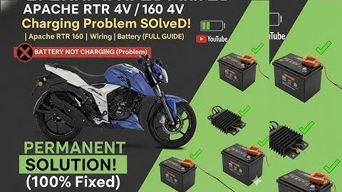 TVS Apache RTR 4V BS6 Battery Not Charging Problem | Apache RTR 160 4V Charging Issue Solution 
